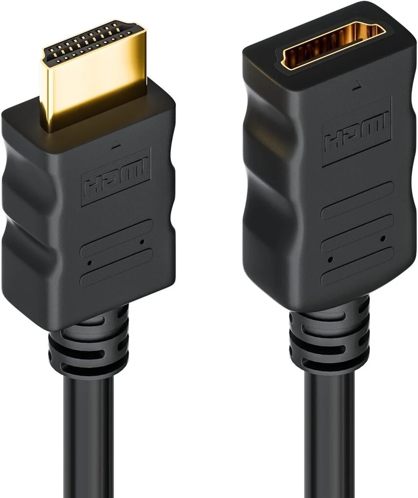 Deleycon hdmi prailginimo kabelis 1.4a high speed su ethernet – 3d ready – garso grįžtamojo ryšio kanalas [0,5 m – 5 m] 0,5 meter
