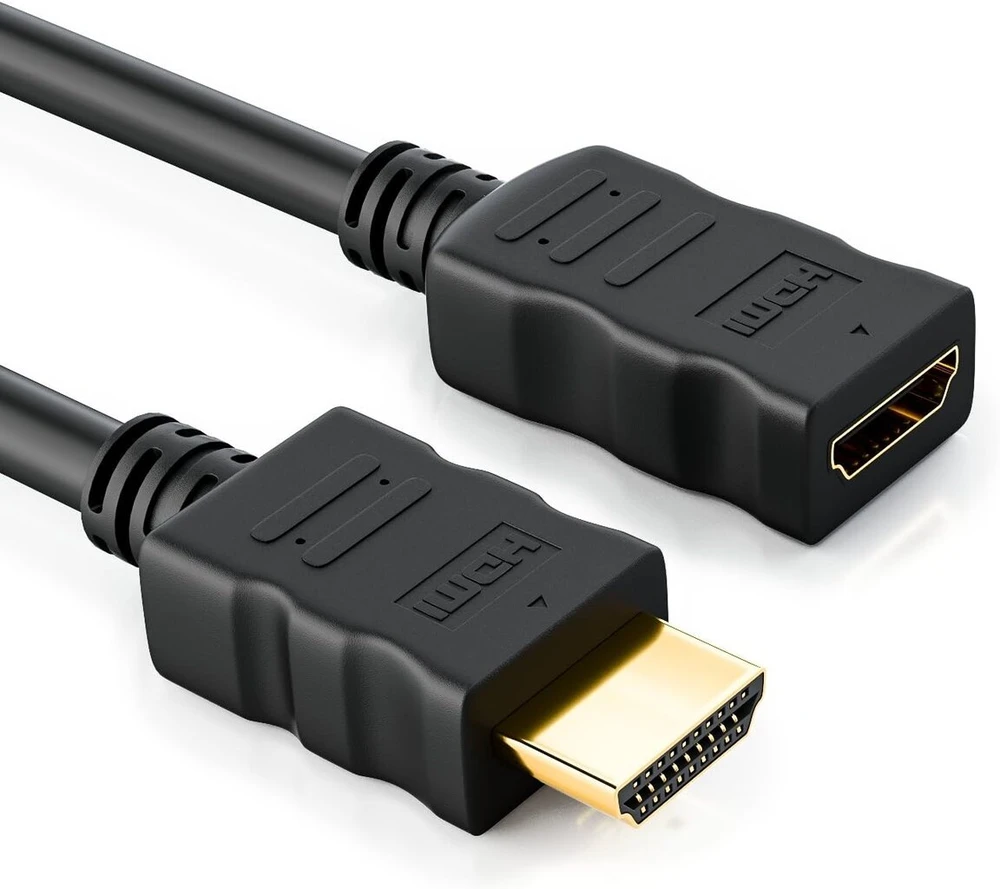 Deleycon hdmi prailginimo kabelis 1.4a high speed su ethernet – 3d ready – garso grįžtamojo ryšio kanalas [0,5 m – 5 m] 0,5 meter