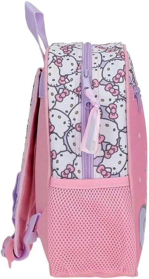 Dėlionė Hello Kitty My Favourite Bow vaikiška kuprinė mokyklinė kuprinė rožinė plati reguliuojama petnešėlė poliesteris Joumma Bags, rožinė, backpack 28