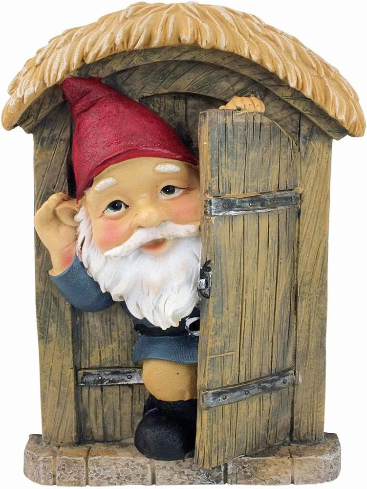 Design Toscano sodo nykštukai, sveikinimo lentelė prie medžio