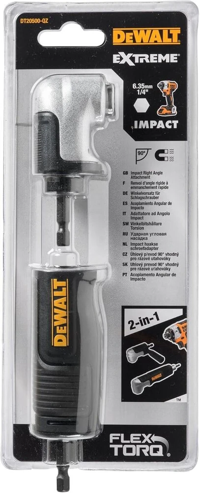 Dewalt kampinis antgalis smūginiam veržliarakčiui dt20500 (1/4 colio šešiakampis, atsparus smūgiams, veikia iki 43 nm sukimo momentu, skirtas naudoti su akumuliatoriniais smūginiais veržliarakčiais)