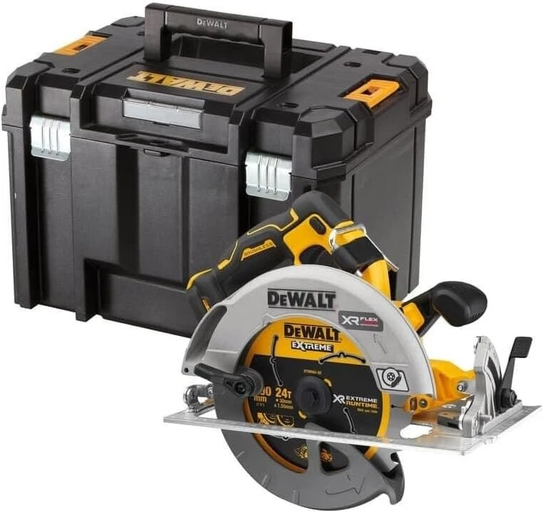 Dewalt Xr 18 V 190 mm akumuliatorinis diskinis pjūklas be šepetėlių Fv Advantage be įkroviklio/akumuliatoriaus su Tstak Vi lagaminu, įvairiaspalvis