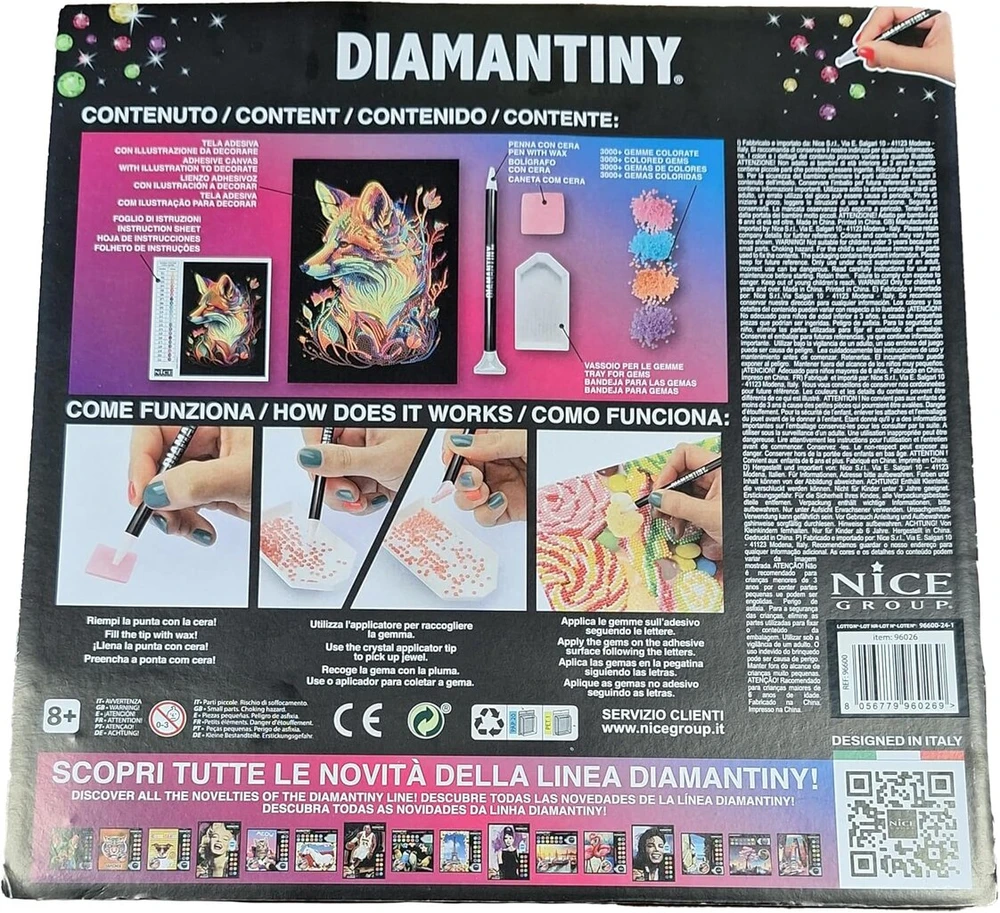 Diamantiny - Tiger 96026 paveikslas pagal skaičius 21 x 29.7 x 0.3 cm įvairiaspalvis