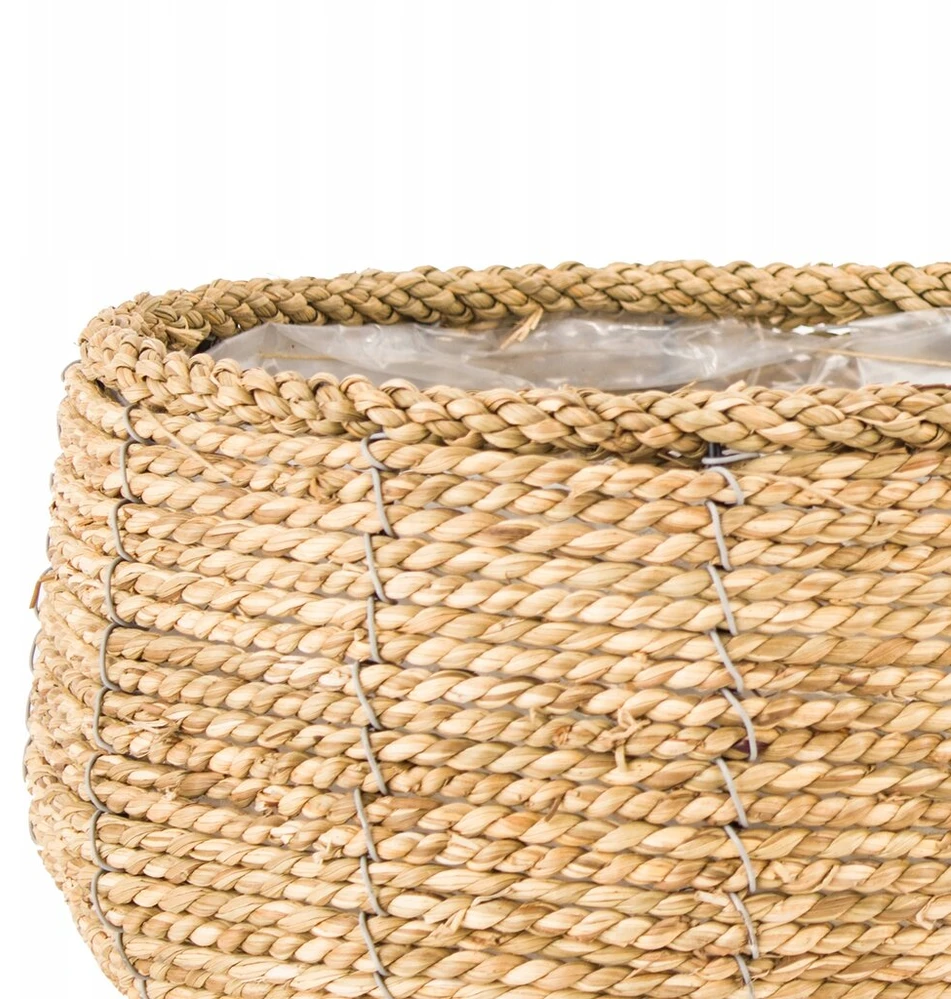 Didelis boho stiliaus vazono apvalkalas 25 cm grindų vazonas palmei, 2 vnt.