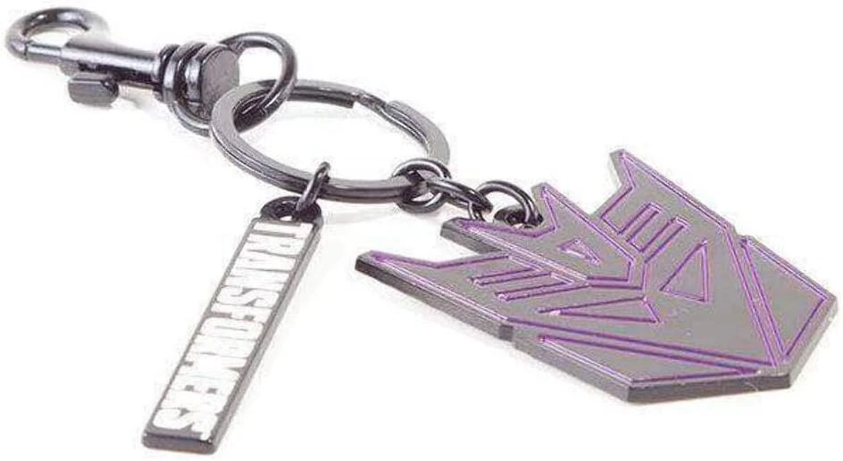 Difuzed Hasbro - Transformers - Decepticons Face metalinis raktų pakabukas, juodas, metalinis
