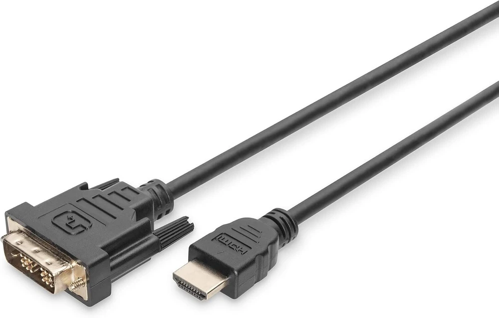 Digitus 2 m, hdmi/dvi-d 2 m hdmi dvi-d juodas – adapteriai vaizdo kabelis (hdmi/dvi-d, hdmi, dvi-d, vyriškas, vyriškas, nikelis, juodas)