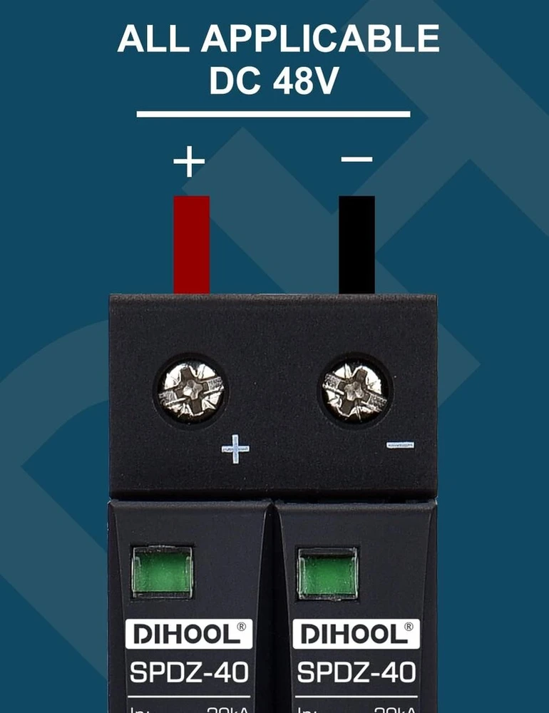 Dihool Pv saulės viršįtampių apsauga, 2 tipo viršįtampių ribotuvas, Dc 48 V, apsauga nuo viršįtampių namuose, apsauga nuo žaibo