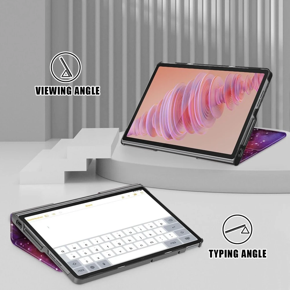 Dingguagua dėklas, suderinamas su Lenovo Tab Plus 11.5 colių 2024 Tb351fu, itin plonas apsauginis dėklas su stovo funkcija, Galaxy
