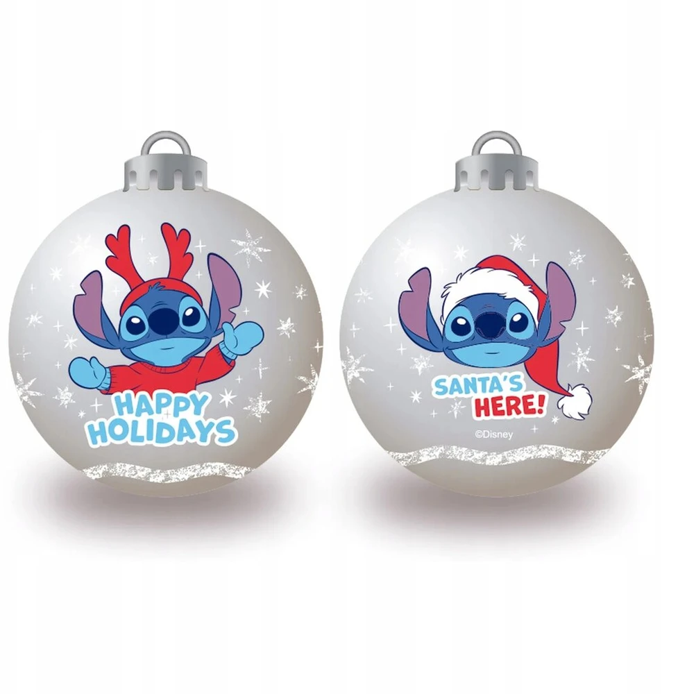 Disney Lilo ir Stich plastikiniai kalėdiniai eglutės žaisliukai 6 vnt.