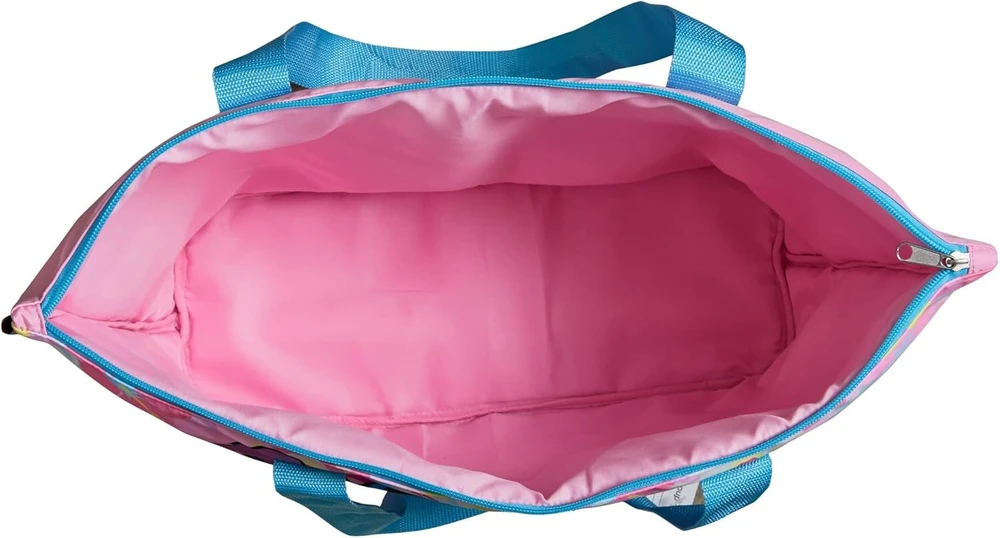 Disney Stitch moteriška mergaičių kelioninė paplūdimio rankinė su pamušalu, didelė rankinė ant peties su rankenomis, naktinė pirkinių rankinė, mėlyna, nešiojimo krepšys