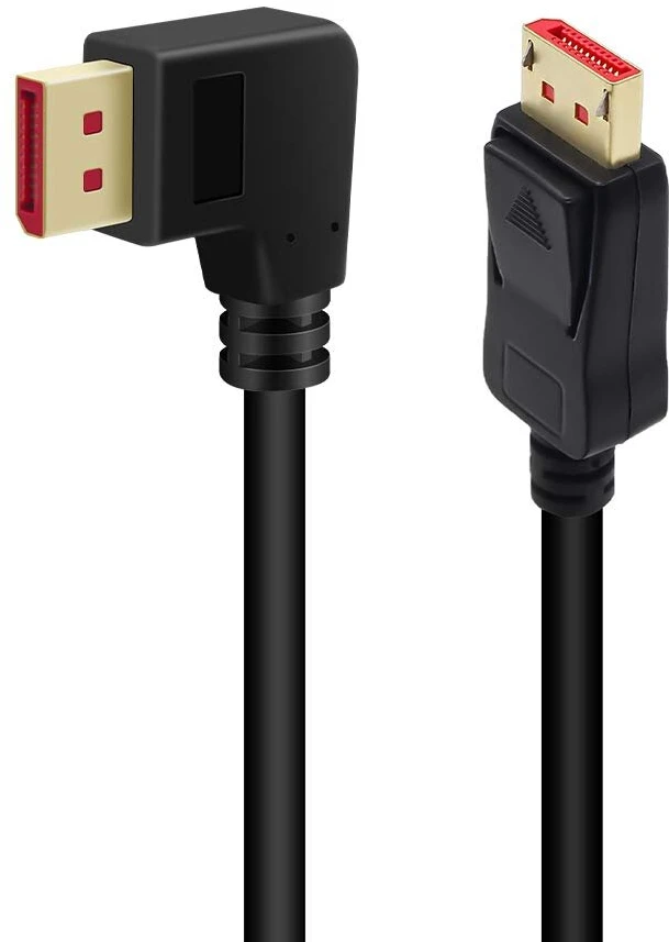 Displayport 1.4 Kampinis Kabelis 1.8m, 8k/60hz, 4k/144hz