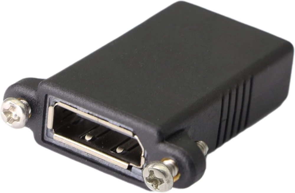 Displayport jungtis Dp moteris į Dp moterį Displayport prailginimo kabelio jungties adapteris su skydo montavimo sagties lizdu ir varžtu