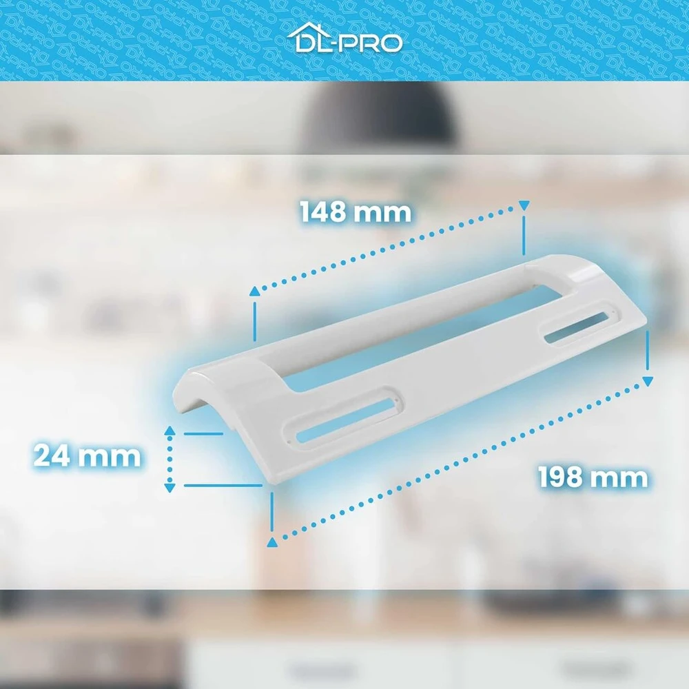 Dl-pro universalus šaldytuvo durelių rankena, montavimo atstumas 10,5–16 cm, rankena šaldytuvui, šaldikliui, šaldytuvo-šaldiklio kombinacijai, ilgis x cm