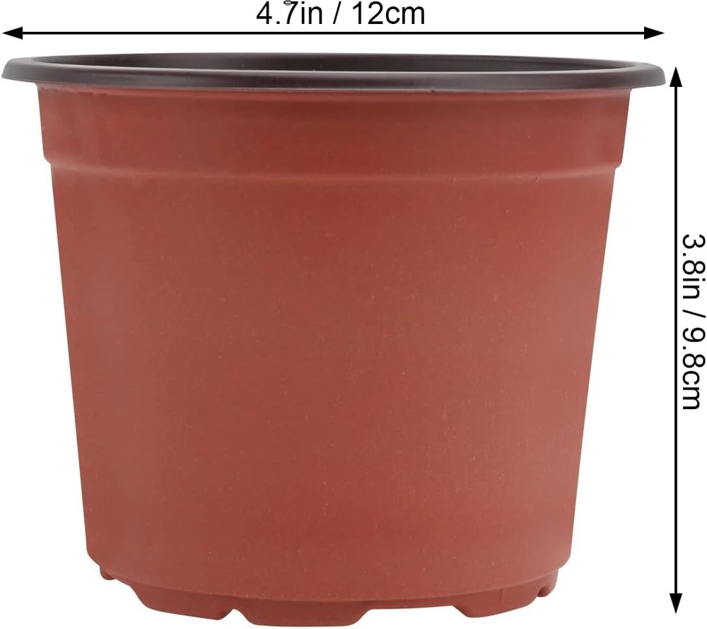 Doitool plastikiniai vazonai, 12 cm, 50 vnt. minkštų daiginimo vazonų pakuotė, vazonas, plastikas, apvalūs vazonai, vazonai auginimui ir sėjai, sėklų daigyklos padėklas daigams ir augininiams