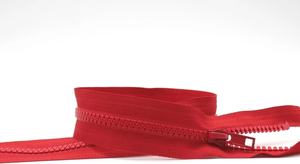 Doja Barcelona atsegamas užtrauktukas, 10 vnt., 40 cm, Nr. 5, raudonas