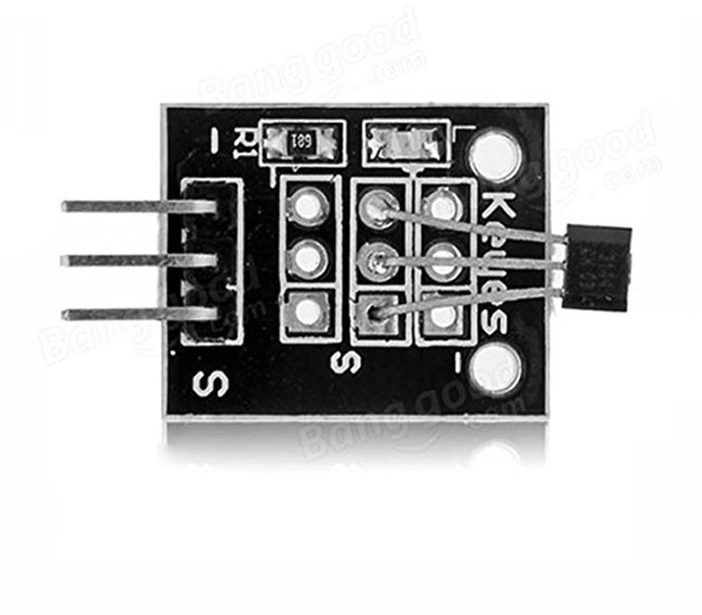 Dollatek 5 vnt. Hall'o efekto Ky-003 magnetinio jutiklio modulis Dc 5v, skirtas Arduino Pic Avr išmaniesiems automobiliams