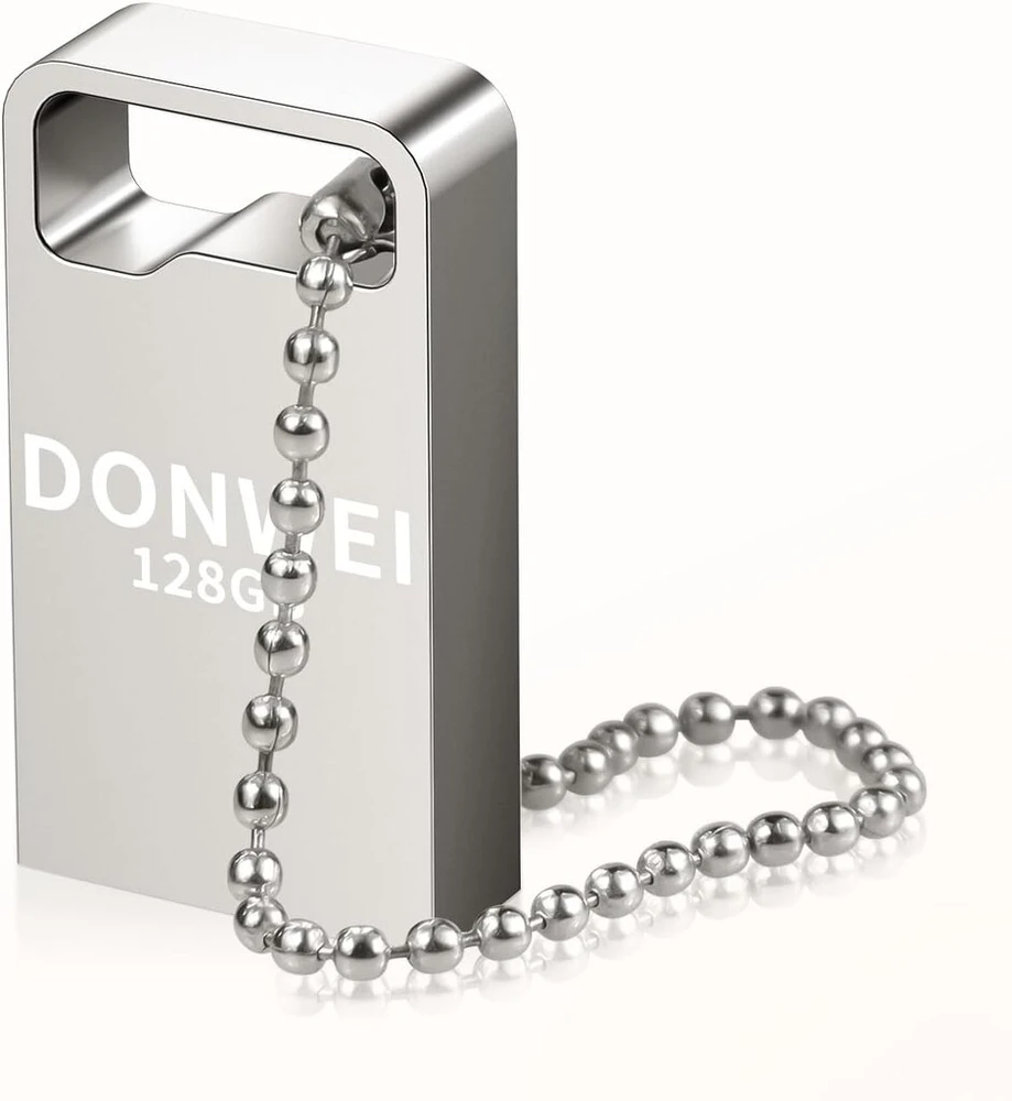 Donwei usb atmintinė, mini usb atmintinė, 128 gb, galima pakabinti ant raktų pakabuko, lengva nešiotis.