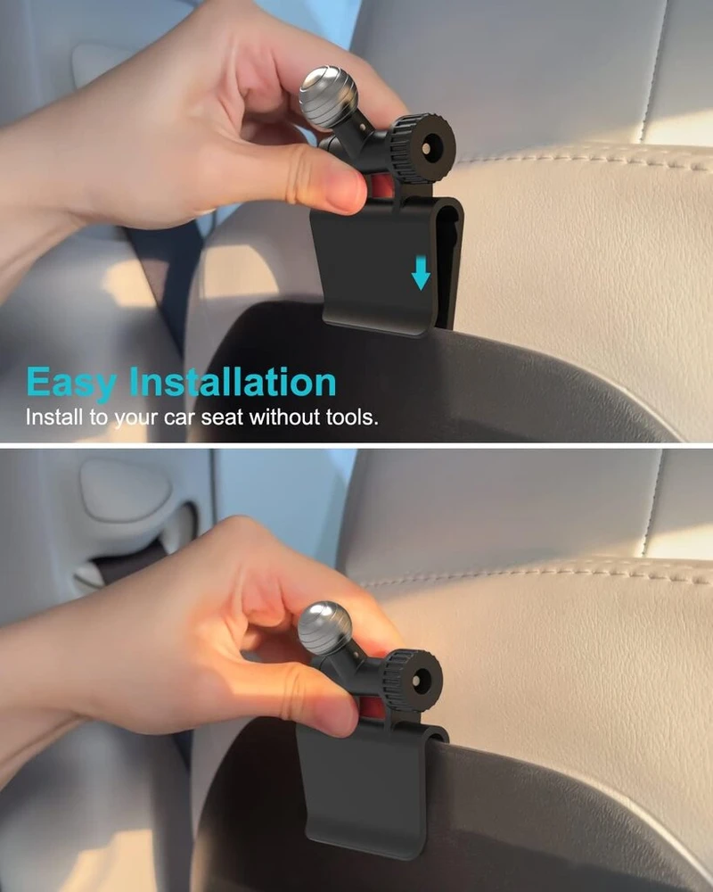 Dosvsi planšetinio kompiuterio laikiklis galvos atlošui, skirtas tesla modelis 3/y, anti shake tesla galinės sėdynės ipad laikiklis su 360° reguliuojamu, tesla galinės sėdynės spaustukas, skirtas ipad pro 12.9 air mini, tab, su flod, fire hd, 4-13 colių įren