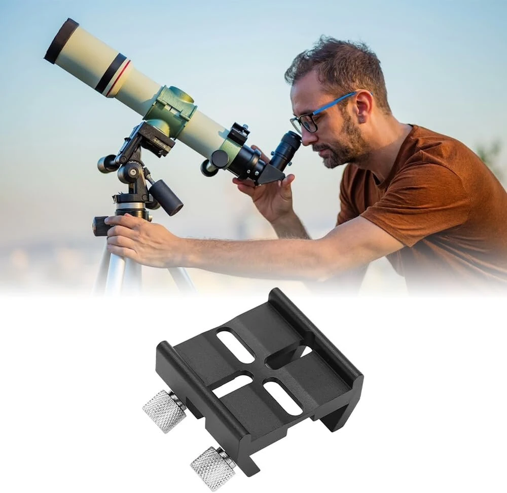 Žiūronai Dovetail pagrindas, aliuminio lydinio ieškiklio tvirtinimo laikiklis astronominiam teleskopui dovetail pagrindo lizdo plokštelės griovelio varžtų priedai ieškiklio tvirtinimo dovetail lizdo plokštei