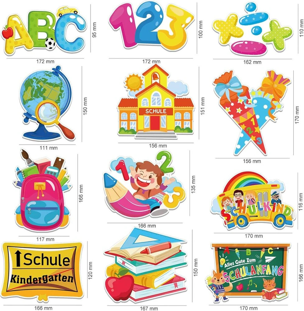 Dpkow pirmoji mokslo metų dienos dekoracija berniukams ir mergaitėms, girliandos moksleiviams, pirmoji mokslo metų diena, pakabinamas ant lubų, sūkurinis spiralinis abc cukraus maišelis, girliandų rinkinys mokyklai, klasei, įvadas į mokyklą