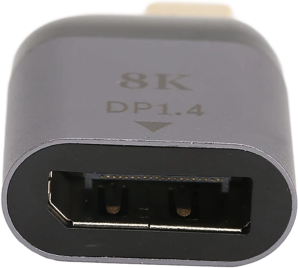 Dpofirs usb c į displayport adapteris 8k @ 60hz belaidis nešiojamas type c male į dp female jungtis, skirta windows, dell, hp