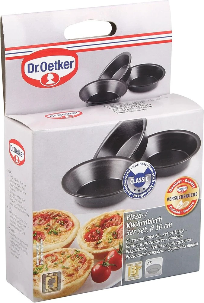 Dr. Oetker kepimo forma 1510, plienas, juoda, 10 x 10 x 3 cm