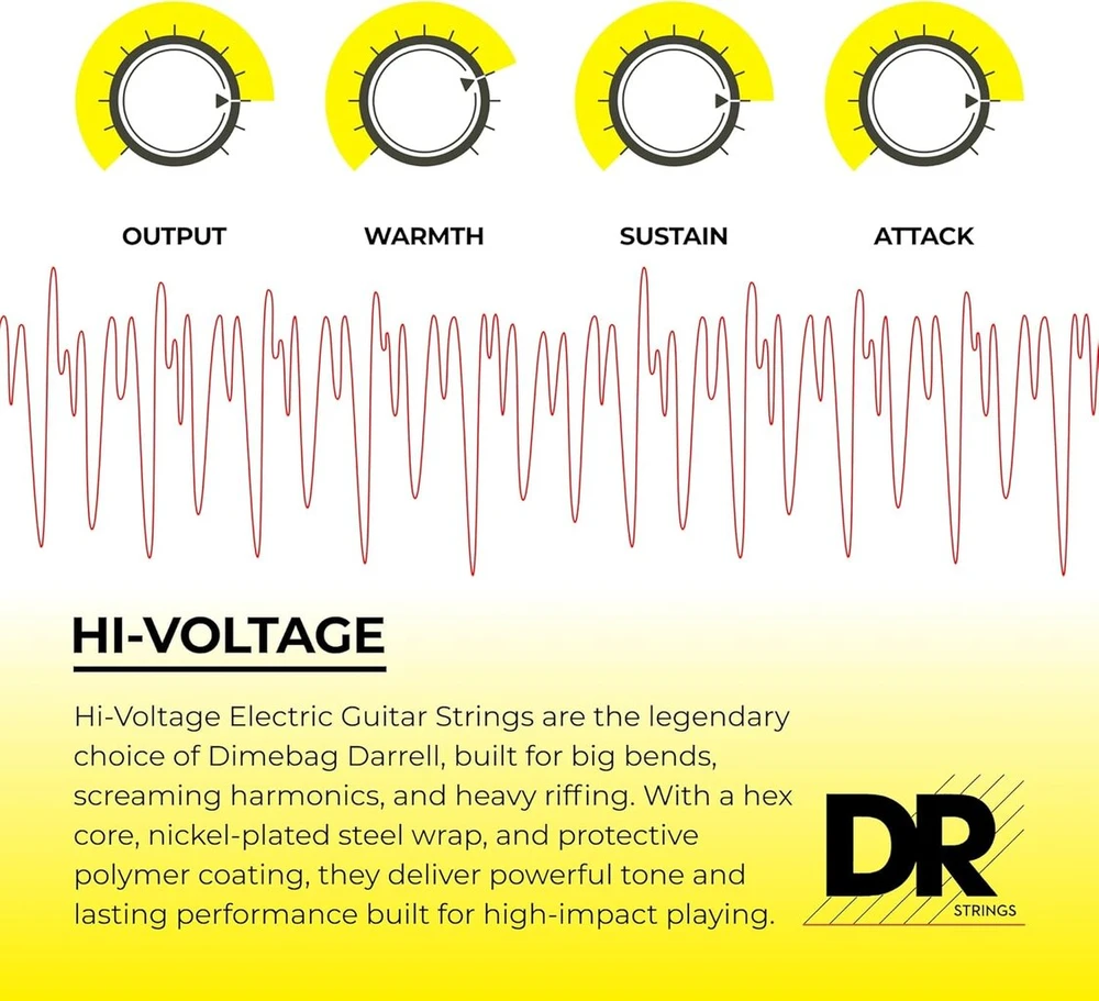 Dr Strings Dimebag Darrell Signature 10-46 nikelio dengtos stygos