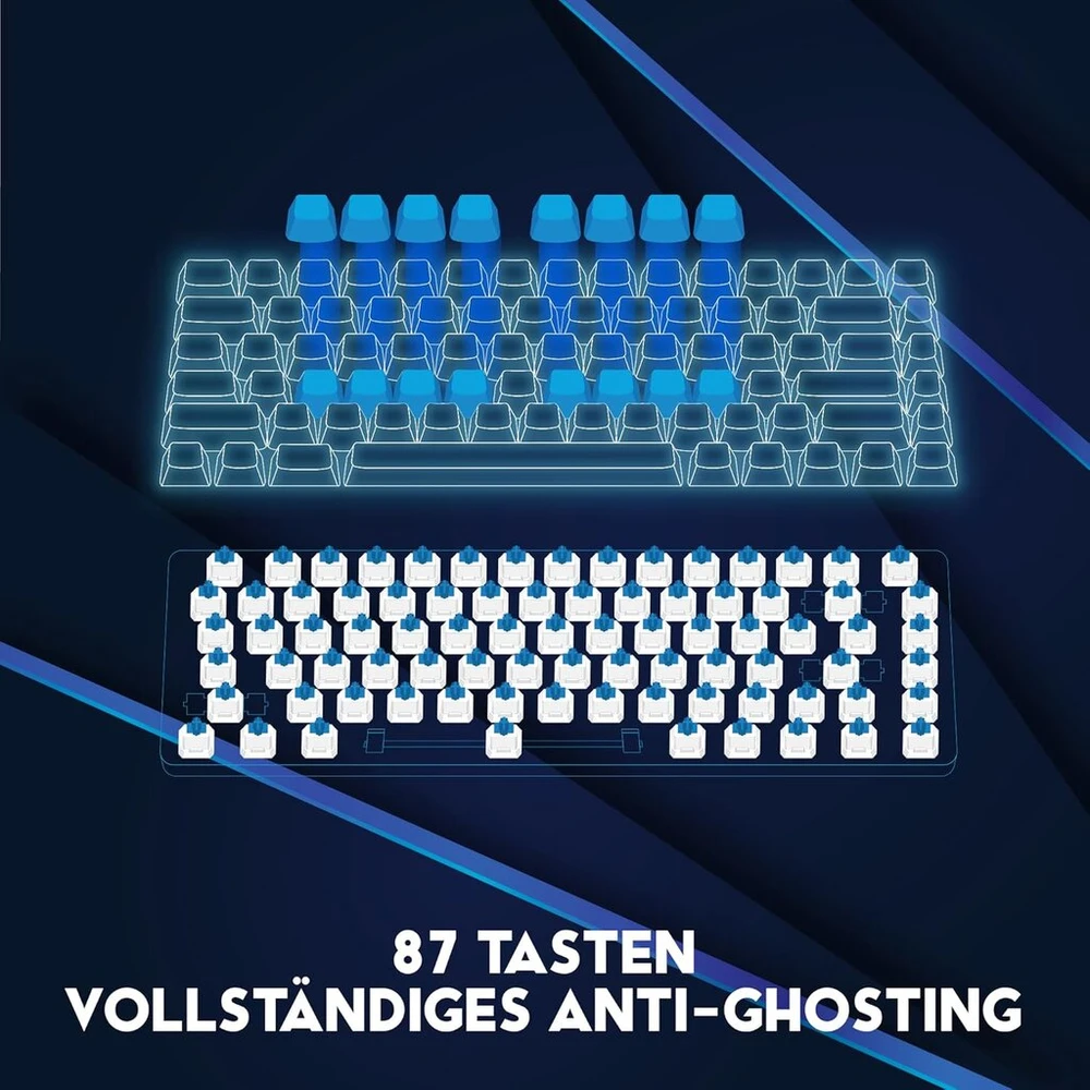 Dr1tech Raven+ Tkl žaidimų klaviatūra su Rgb apšvietimu