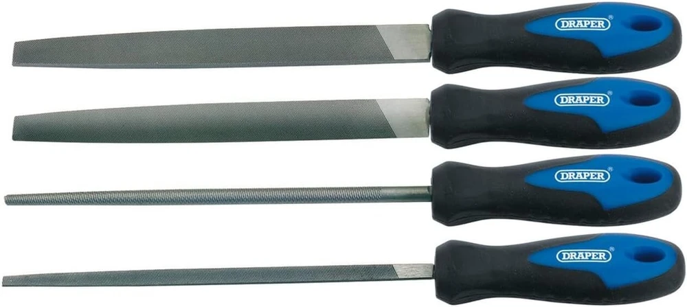 Draper 44961 200 mm dildžių ir rašplių rinkinys su minkšta rankena (8 dalys), 44961