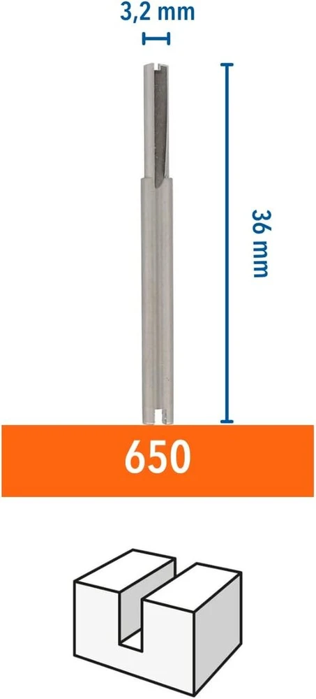 Dremel 3,2 mm tiesus antgalis