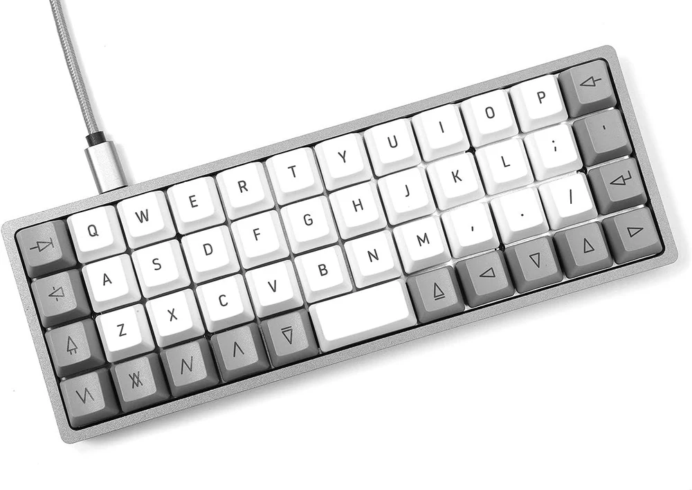 Klaviatūra Drop Planck Acute klavišų dangteliai – kompaktiškas ortolinijinis formatas Pbt dažų sublimacijos klavišų dangteliai su oem profiliu, skirti Cherry Mx jungikliams ir klonams (acute Keycaps)