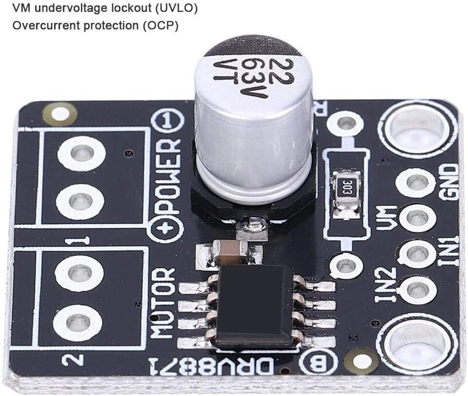Drv8871 H-tilto variklio modulis, Dc 6.5-45v 3.6a Pwm