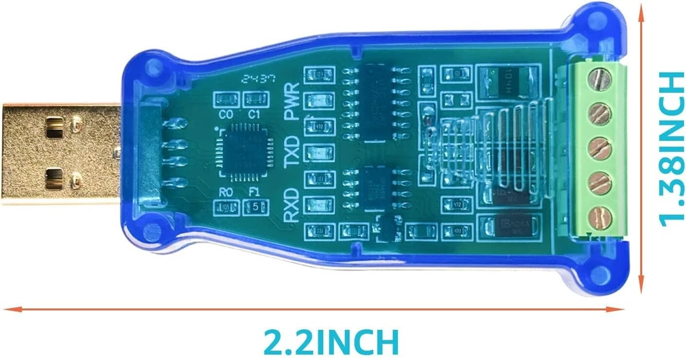 Dsd Tech Sh-u10 usb į rs485 keitiklis, skirtas modbus