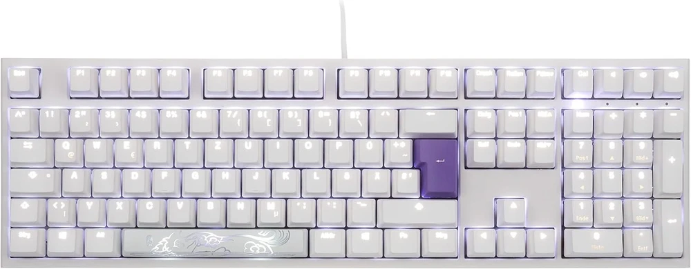 Ducky - Klaviatūra Ducky One 2 Baltas Edition Pbt Gaming, Mx-ruda, Balta - Dkon1808s-bdepdwzw1