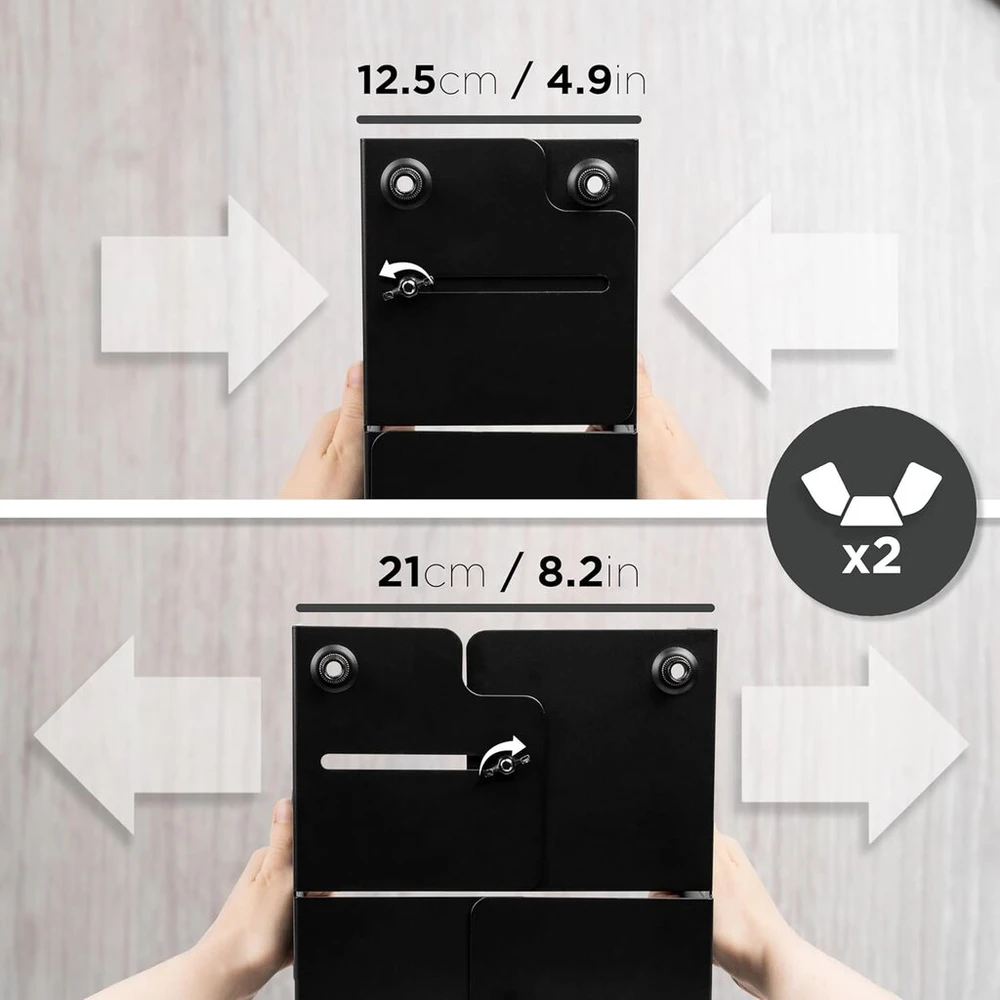 Duronic Dmhd2 pc laikiklis | mobilus pc laikiklis | korpuso laikiklis itx, midi, big tower iki 21 cm pločio | riedanti platforma kompiuterio bokštui po stalu | kompiuteriams iki 15 kg | geresnė ventiliacija