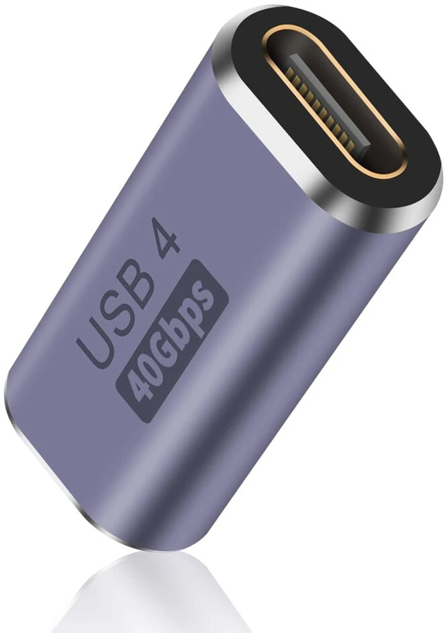 Duttek Usb C jungtis 40 gbps, Usb C mama-mama adapteris palaiko 8k @ 60 hz ir 100 w greitą įkrovimą, Usb C mama adapteris suderinamas su thunderbolt 3/4 ir su Usb type C sąsajos įrenginiais