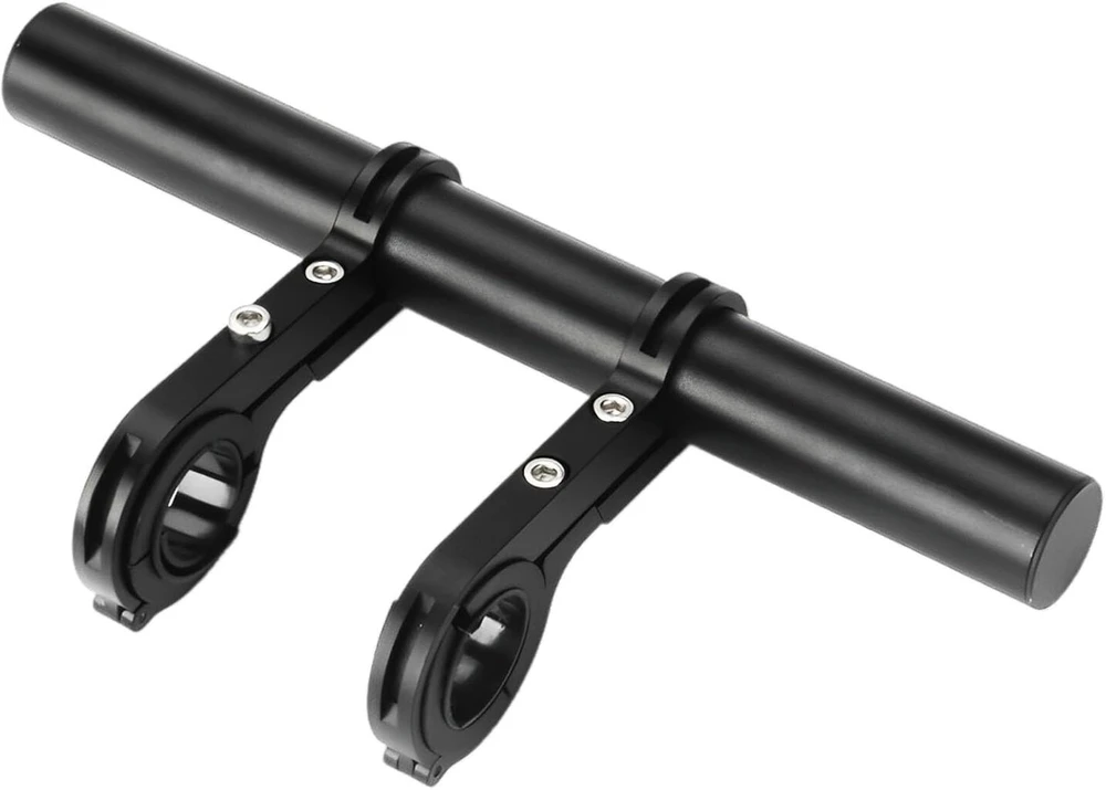 Dviračio vairo prailgintuvas, 20 cm aliuminio dviračio vairo prailgintuvas, tinkamas dviračiams ir motociklams, 31,8 mm / 25,4 mm kalibras, dviračio vairo prailgintuvas telefonui ir žibintuvėliui