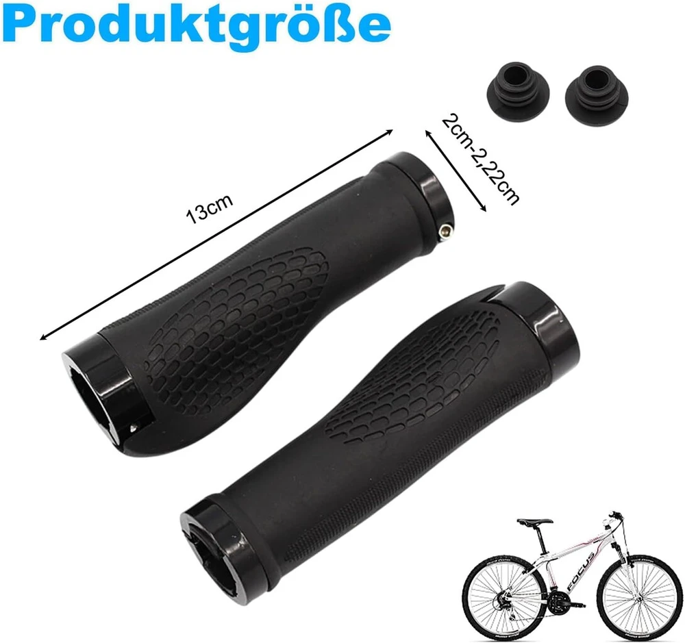 Dviračio vairo rankenos, dviračio rankenos su comfort grip technologija, neslystančios universalios dviračių ir mtb rankenos, skirtos kalnų dviračiams, plento dviračio vairo rankenos (skersmuo 23 mm)