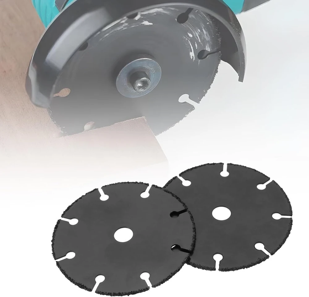 Easiyl 2 dalių kampinio šlifuoklio pjūklo diskas 76 mm greitapjovio plieno apskritas pjūklo diskas 10 mm skylė medienos pjovimo diskas, skirtas 10,8/12 v kampiniam šlifuokliui, skirtas medienai ir plastikams pjauti
