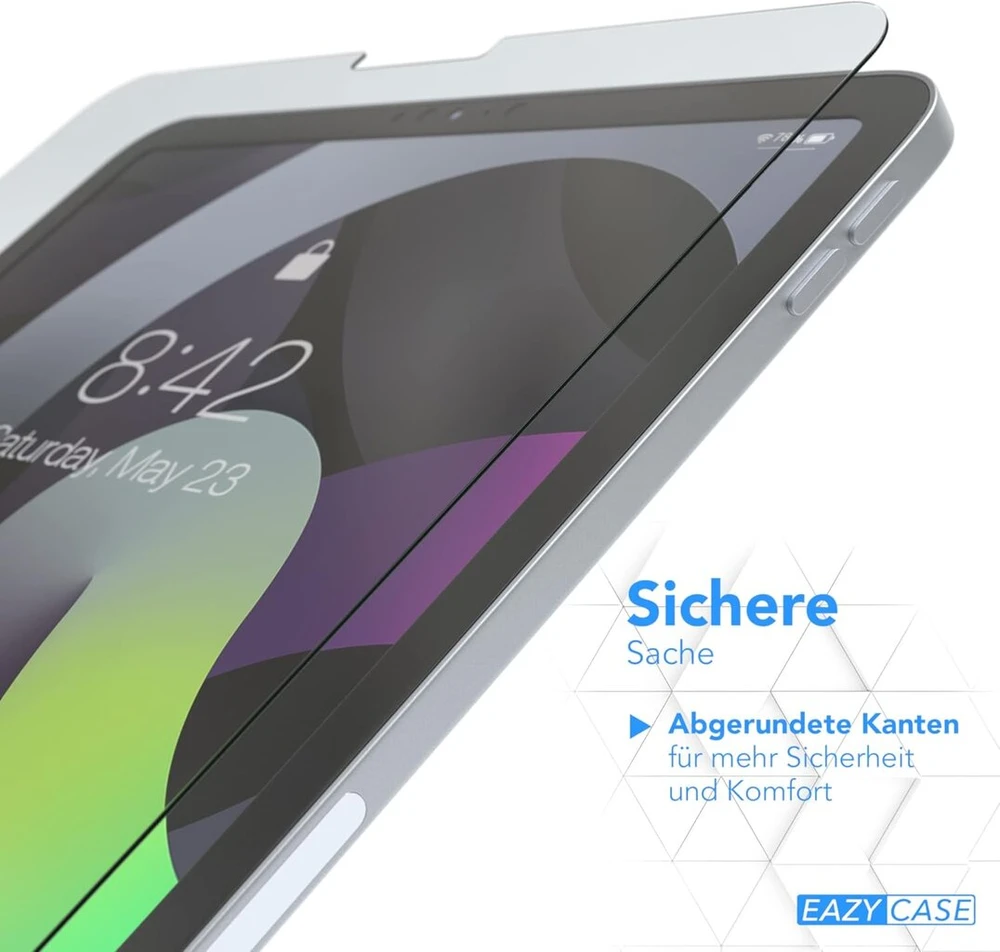 Eazy Case ekrano apsauga, suderinama su Ipad Air 4 / Air 5 2020/2022, stiklinė ekrano apsauga 10.9 colių, 9h kietumo