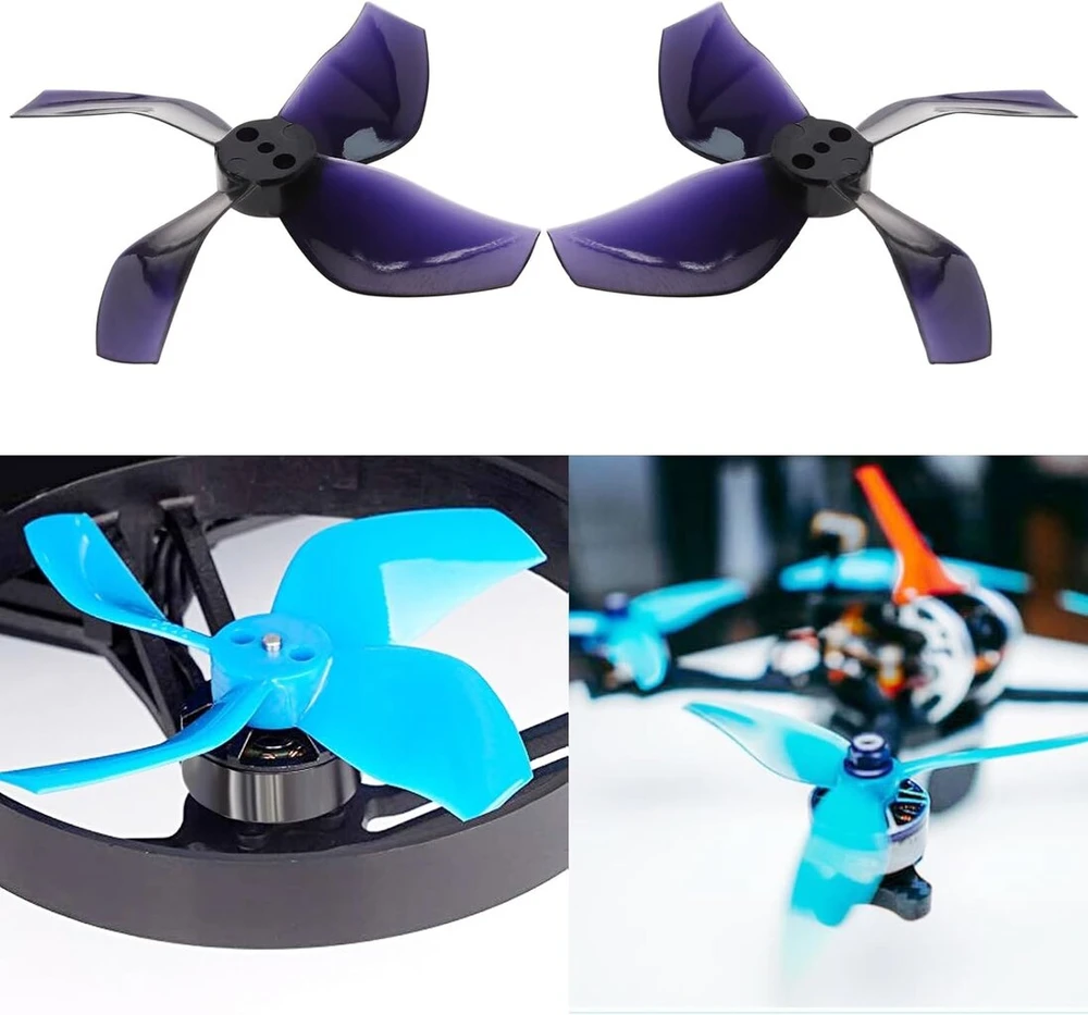 Ecsing 16 vnt. 2020 m. 4 menčių sraigtai su 1,5 mm kotu, suderinami su Beta85x Hd Digital Vtx dronu 1103 8000kv ir 1105 5000kv bešepetėliais varikliais