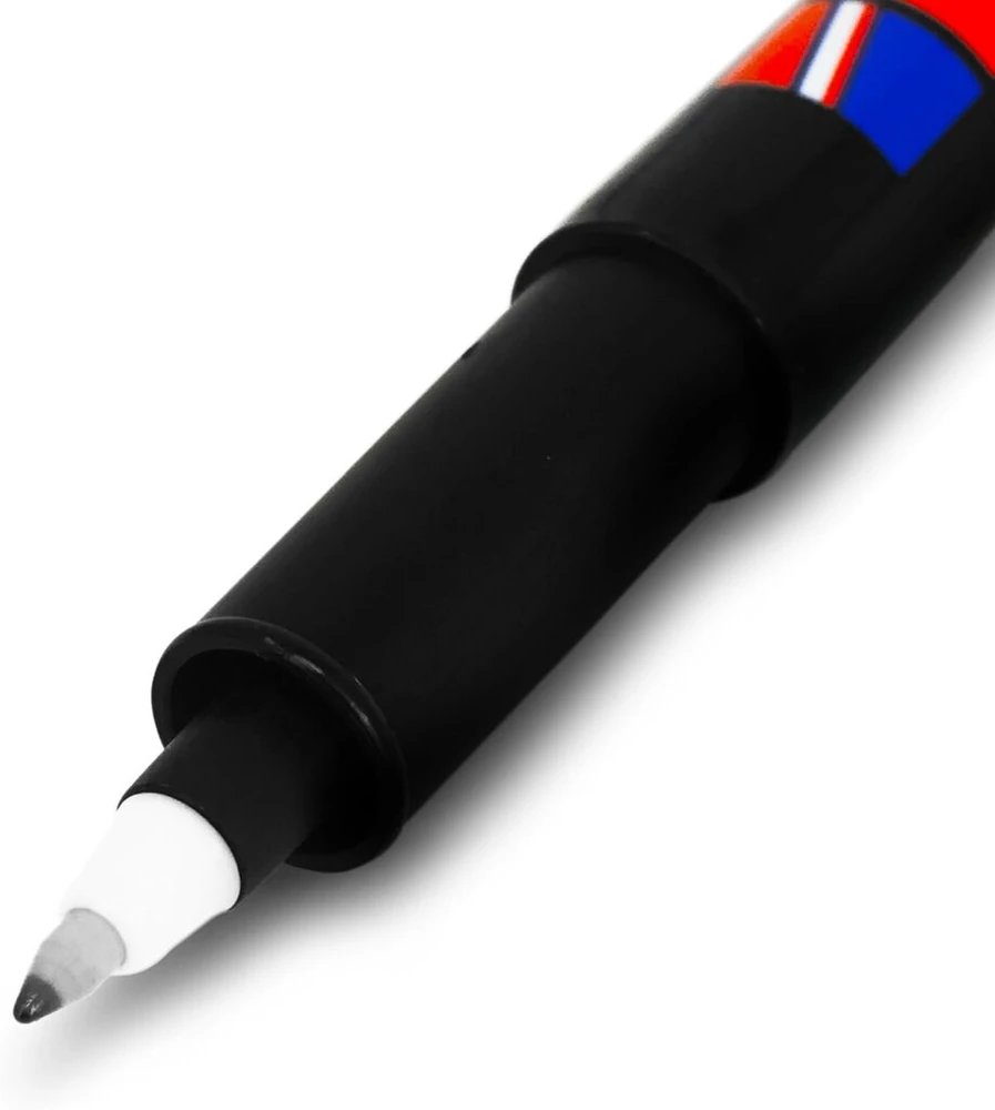 Edding 141f permanentinis žymeklis - Fine 0.6mm antgalis - 3 juodų vnt.