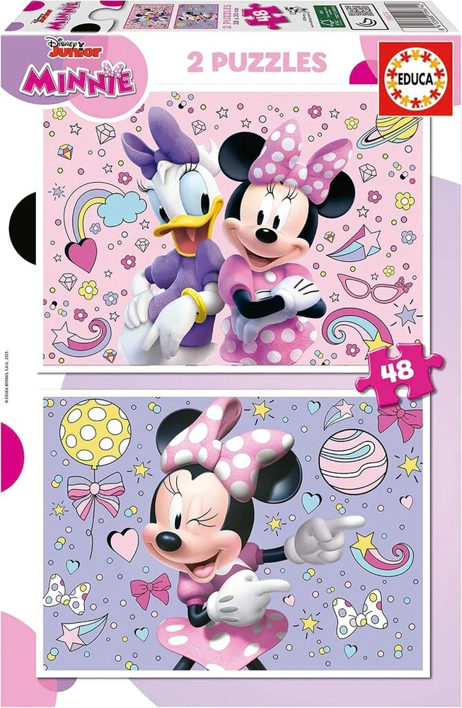 Educa 19674 2x48 Minnie Dėlionės Vaikams