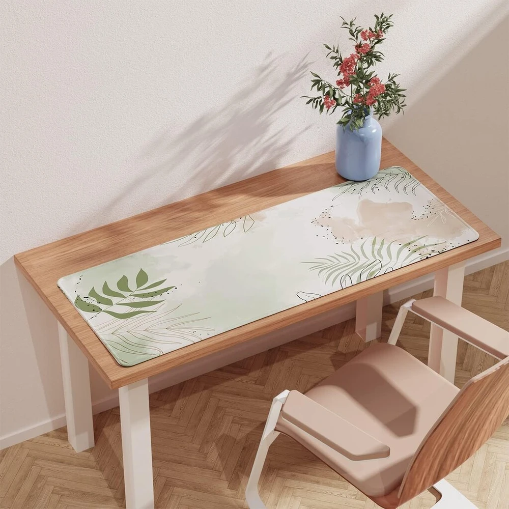 Efish Cherry Blossom pelės kilimėlis (800 × 300 × 3 mm) didelis prailgintas pelės kilimėlis, apsiūti kraštai, neslystantis guminis pagrindas, žaidimų pelės kilimėlis xl