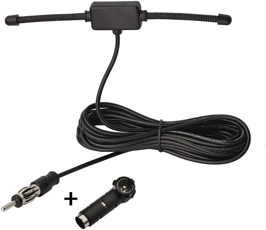 Televizorius Eightwood Dab+ antena Dab antenos pleistras, montuojamas ant stiklo, su 3 m Dab automobilio radijo antena