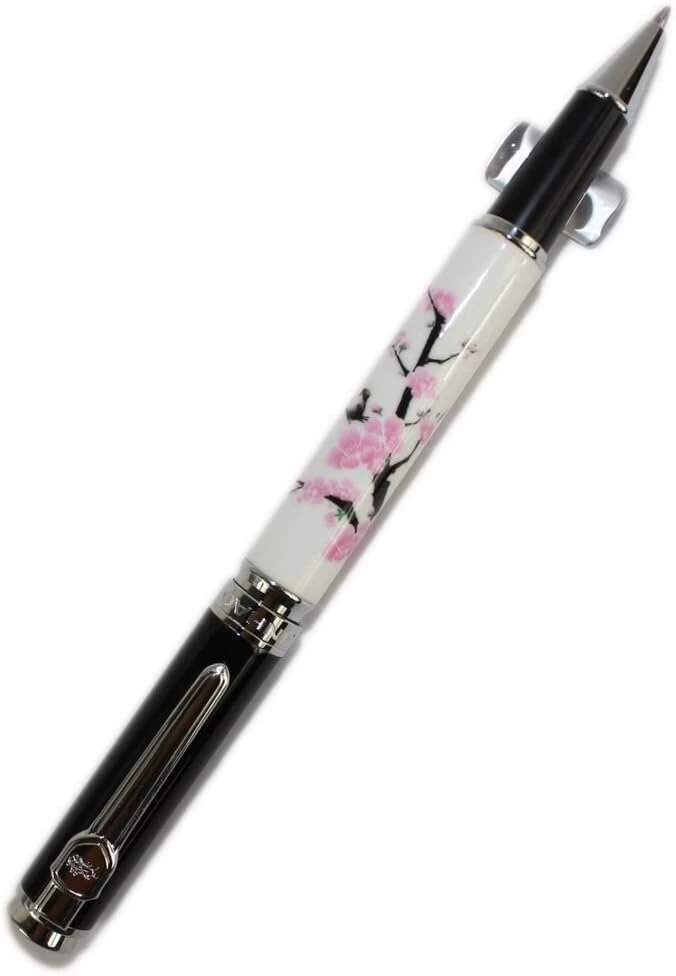 Elegantiškas Jinhao 8802 riedėjimo rašiklis su slyvos žiedu