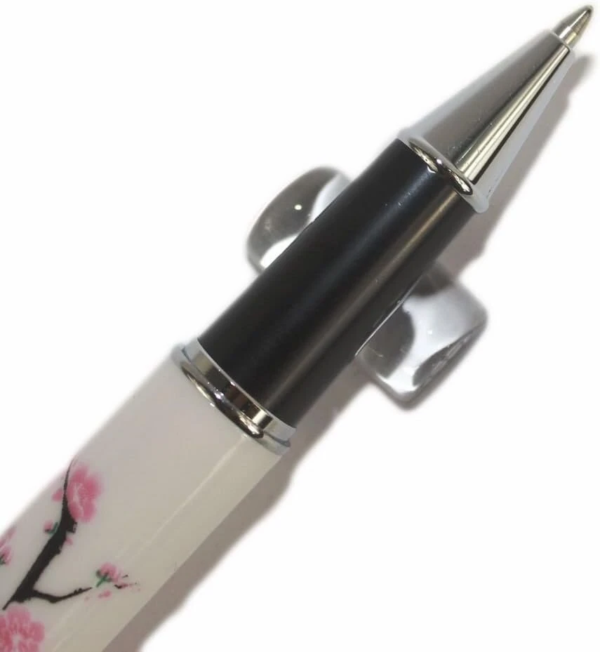 Elegantiškas Jinhao 8802 riedėjimo rašiklis su slyvos žiedu