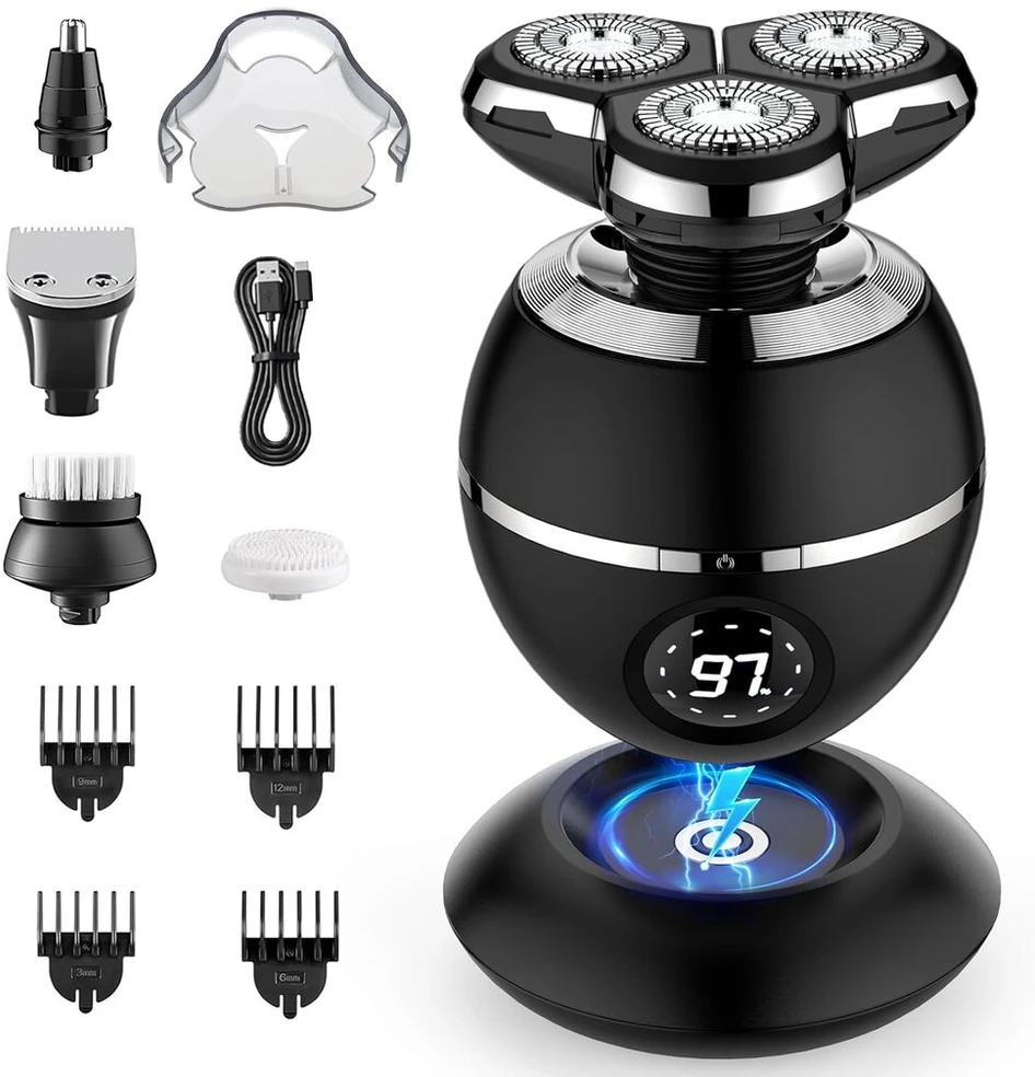 Elektrinis skustuvas vyrams 5-in-1, belaidis, atsparus vandeniui