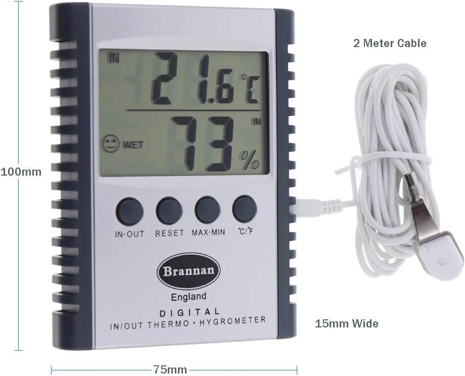 Elektroninė meteorologinė stotis termometras/drėgmės matuoklis