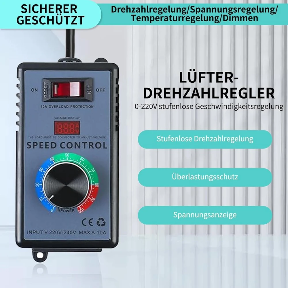Elektroninis greičio reguliatorius Ac 220 V: 4000 W variklio greičio reguliatorius įtampos reguliatorius reguliuojamas kampiniam šlifuokliui pūstuvui rankiniam grąžtui diskiniai pjūklai ventiliatorius
